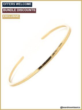 14K Gold Filled Twisted Square Cuff Bracelet Handmade Large